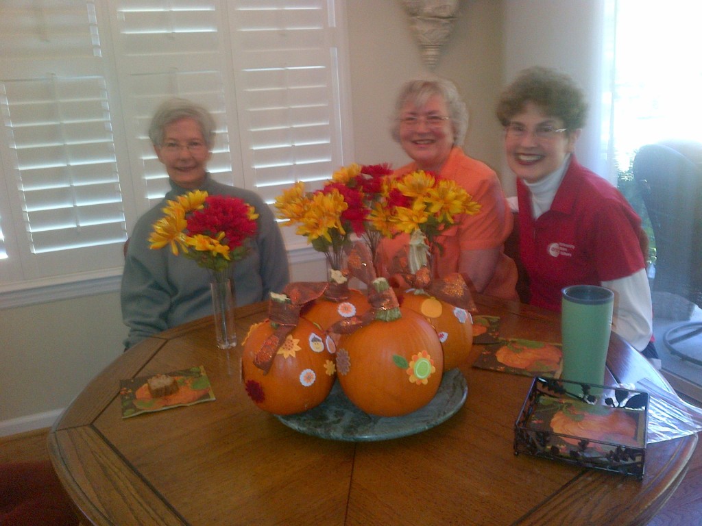 Fall supplies three ladies