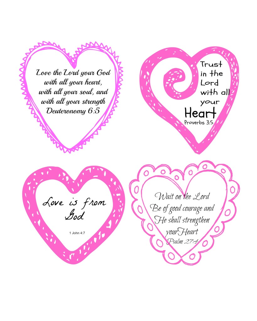 Love Scripture Hearts