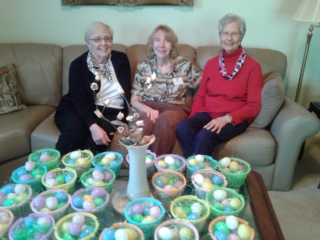 Easter Egg Baskets that were given away.